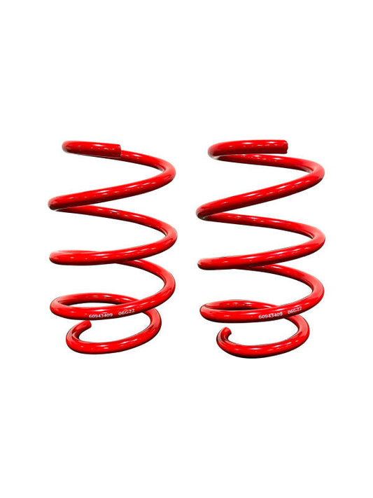 Set of four Roush Ford Mustang GT lowering springs with MagneRide for 2018-2024 models, designed to enhance handling and ride height.