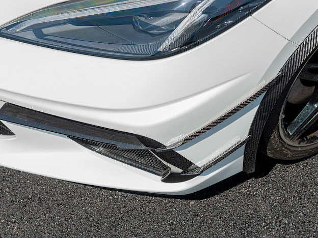 2020+ CORVETTE C8 CARBON FIBER SIDE CANARDS DIVE PLANE (PAIR)