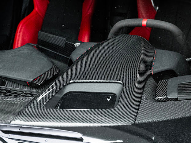 2020+ CHEVROLET CORVETTE C8 CARBON FIBER UPPER DASHBOARD PAD INSTRUSMENT PANEL COVER