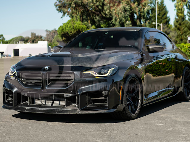 2021-UP BMW G87 M2 G80 M3 G82 M4 | FACTORY STYLE DRY CARBON FIBER MIRROR CAP REPLACEMENT PAIR