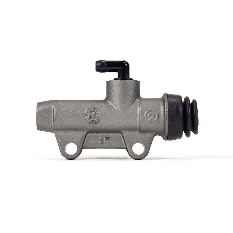 Brembo Powersports brake master cylinder with metal reservoir and mounting bracket, designed for motorcycle braking systems