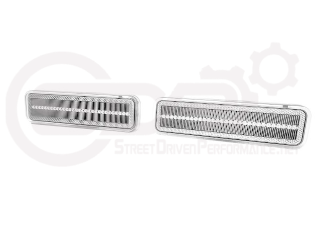 1972-1974 Dodge Charger | Front Side Marker Lens Amber Light LED Pair (Clear / Amber / Smoke)