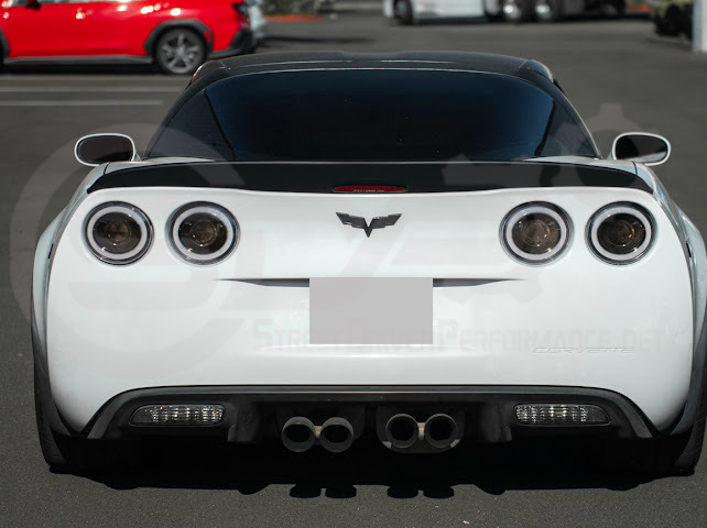 2005-2013 CHEVROLET CORVETTE C6 | SDP PERFORMANCE STYLE MATTE BLACK REAR TRUNK LID WING SPOILER