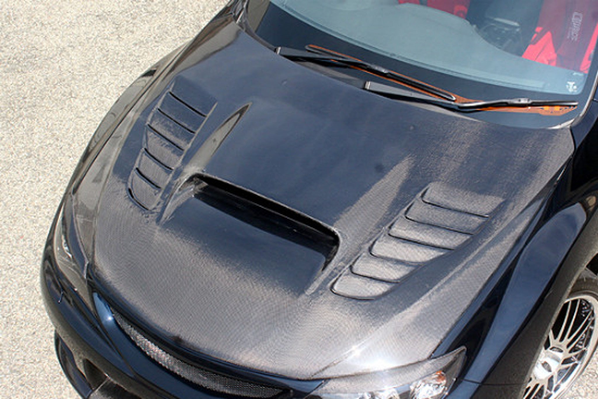 Charge Speed 2008-2014 Subaru All Impreza GH/ All WRX GR-B Hatchback And GV STI 4 Door Vented Hood FRP