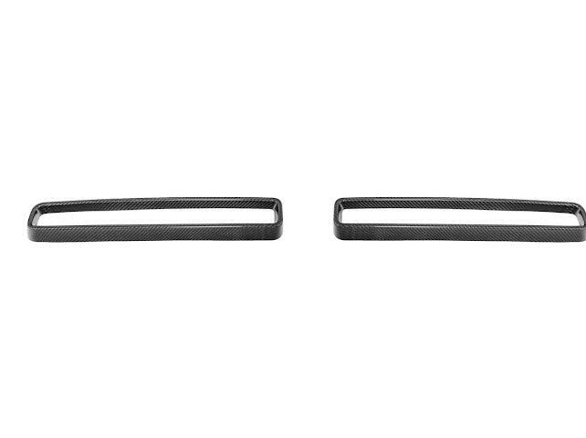 2015-2023 DODGE CHALLENGER | FACTORY STYLE CARBON FIBER HEADLIGHT TRIM COVER W/ FRONT GRILLE INSERT
