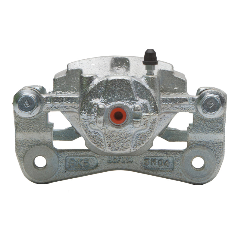 Silver zinc coated DFC OE front brake caliper for Kia Rio 2003-2005, designed for reliable vehicle braking performance.