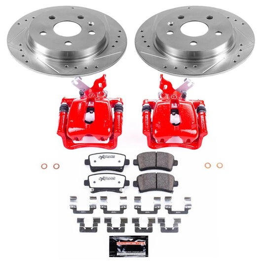 PowerStop Z26 Street Warrior rear brake kit with calipers for 2012-2016 Buick LaCrosse, performance brake upgrade with disc brakes