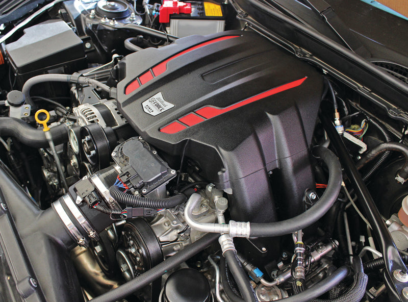 Edelbrock Supercharger Stage 1 Street Kit installed on a 2012-2019 Scion FR-S, Subaru BRZ, or Toyota GT86 2.0L engine.