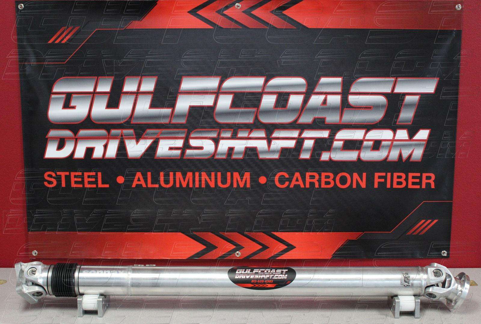 2011 - 2014 Ford Mustang GT 3.5” 1350 Series Aluminum Slip Shaft with solid cross non-greaseable U-Joints and hardware DS-MU1114GT-35A