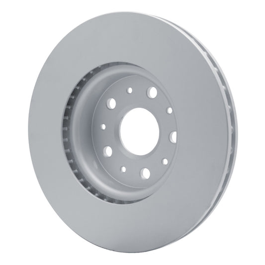 DFC high-carbon alloy brake rotor for Cadillac CT6, front OE cryo-coated Geomet finish, showcasing the ventilated rotor design.