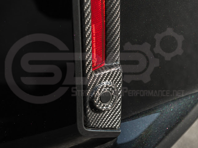 2023-UP BMW G87 M2 | FACTORY STYLE CARBON FIBER REPLACEMENT REAR BUMPER REFLECTOR TRIM PAIR