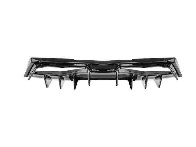 2020-UP CHEVROLET CORVETTE C8 GLOSSY BLACK REAR *ADD-ON*  BUMPER DIFFUSER