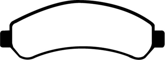 EBC Ultimax2 front brake pads for Chevrolet Blazer 4.3 2WD, OE type, showing the brake pad set with friction material and mounting details.