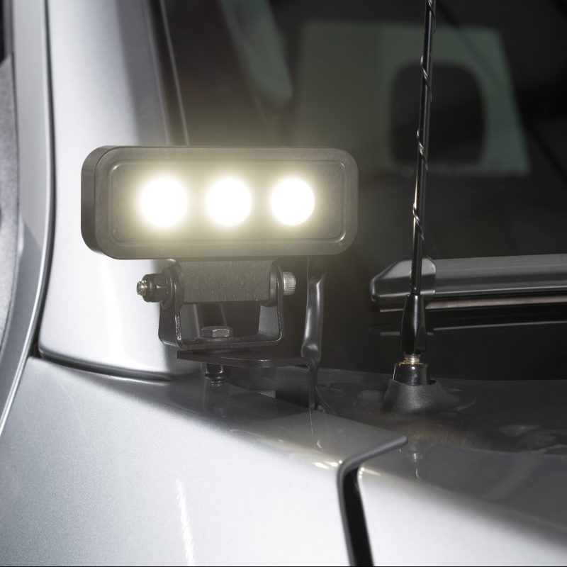 Putco Luminix hood brackets for 2019-2022 GMC Sierra 1500, metal brackets designed to fit Luminix block lamps.