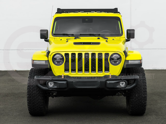 2018-UP JEEP WRANGLER JL & 2020-PRESENT JEEP GLADIATOR JT | CARBON STEEL BLACK TOP ROOF CARGO RACK (FULL & HALF LENGTH)