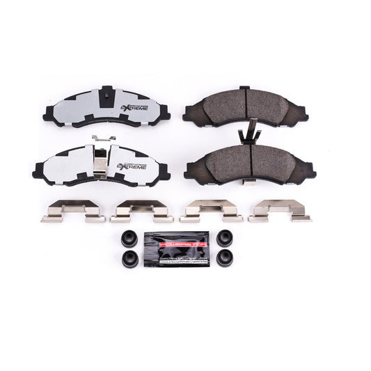 PowerStop Z26 Extreme Street brake pads for 2004 Pontiac GTO front performance brake system with hardware included