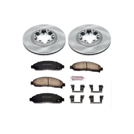 PowerStop OE brake kit for Chevrolet Colorado 2004-2008 front autospecialty brake system with rotors and pads.
