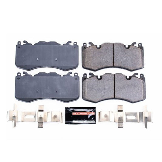 PowerStop Z23 Evolution Sport front brake pads with hardware for 2010-2017 Land Rover Range Rover, performance brake replacement