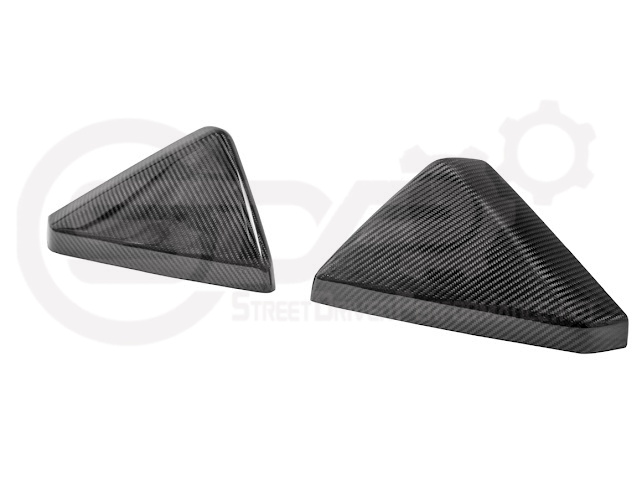 2024-Up Tesla Cybertruck | Factory Style Carbon Fiber Side Mirror Covers Pair
