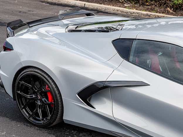 2020+ CORVETTE C8 Z51 | REAR TRUNK SPOILER *ADD-ON* WICKER EXTENSION PAIR