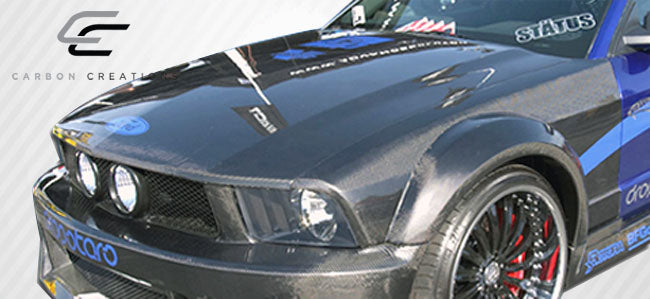 2005-2009 Ford Mustang Carbon Creations OEM Look Carbon Fiber Hood