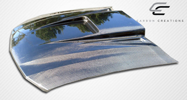 2005-2009 Ford Mustang Carbon Creations Spyder 3 Carbon Fiber Hood