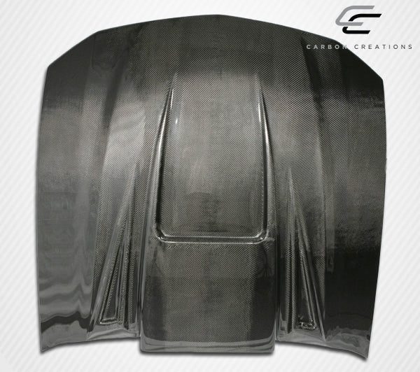 2005-2009 Ford Mustang Carbon Creations Spyder3 Hood - 1 Piece