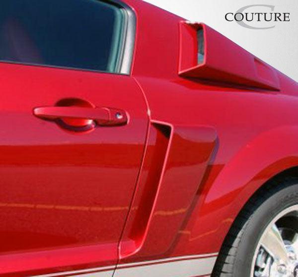 2005-2009 Ford Mustang Couture Polyurethane CVX Side Scoop - 2 Piece