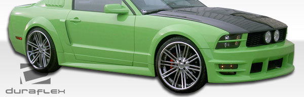 2005-2014 Ford Mustang Duraflex GT500 Wide Body Side Skirts Rocker Panels - 2 Piece