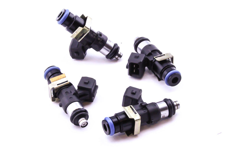 DeatschWerks Bosch EV14 1500cc fuel injectors set for Honda S2000 F22 and Civic Si K20 engines, four high-performance injectors.