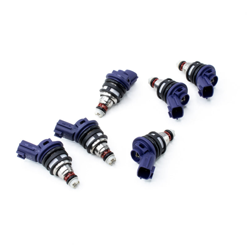 DeatschWerks 370cc side feed fuel injector set for 96-99 Nissan I30, Maxima VQ30, 300ZX, RB25DET 6-cylinder engine
