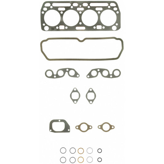 Fel-Pro HS 8430 SB engine cylinder head gasket set showing metal and rubber gasket components for automotive repair.