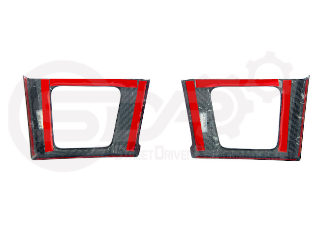 2021-UP FORD F-150 | FACTORY STYLE CARBON FIBER REAR DOOR TRIM ARMREST CUP HOLDER PANEL COVER