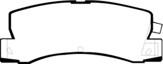 EBC Ultimax2 rear brake pads for Lexus ES250 1990-1991, OE style, showing the brake pad set with metallic backing plates.