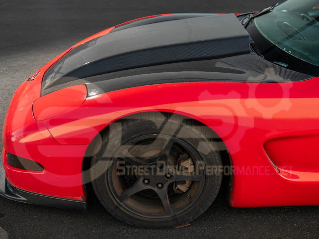 *IMPERFECTION / DISCOUNTED* 1997-2004 CHEVROLET CORVETTE C5 CARBON FIBER FRONT COWL HOOD