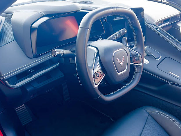 2020+ CHEVROLET CORVETTE C8 CARBON FIBER INTERIOR OVERLAY DASH TRIM