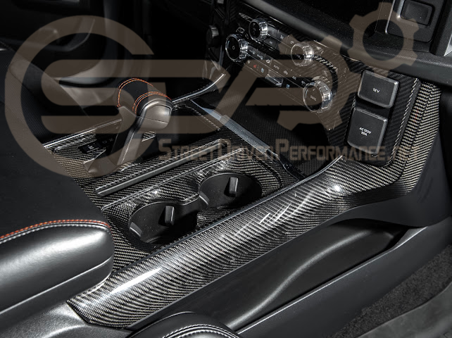 2021-UP FORD F-150 | FACTORY STYLE CARBON FIBER CENTER CONSOLE SIDE PANELS TRIM COVER PAIR