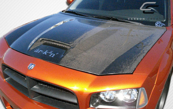 2006-2010 Dodge Charger Carbon Creations SRT Look Hood - 1 Piece