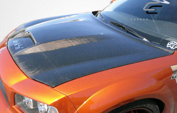 2006-2010 Dodge Charger Carbon Creations SRT Look Hood - 1 Piece