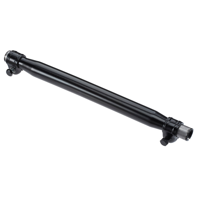 Moog Dodge B100 tie rod part, showing detailed metal component with threaded ends for steering alignment and control.