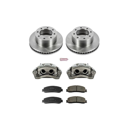 PowerStop OE brake calipers for 2012 Ford F-350 Super Duty front autospecialty kit with calipers shown in the image