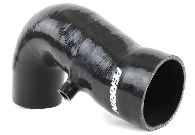 Black Perrin Performance inlet hose for 2017-2020 Subaru BRZ and Toyota 86, designed for manual transmission models.