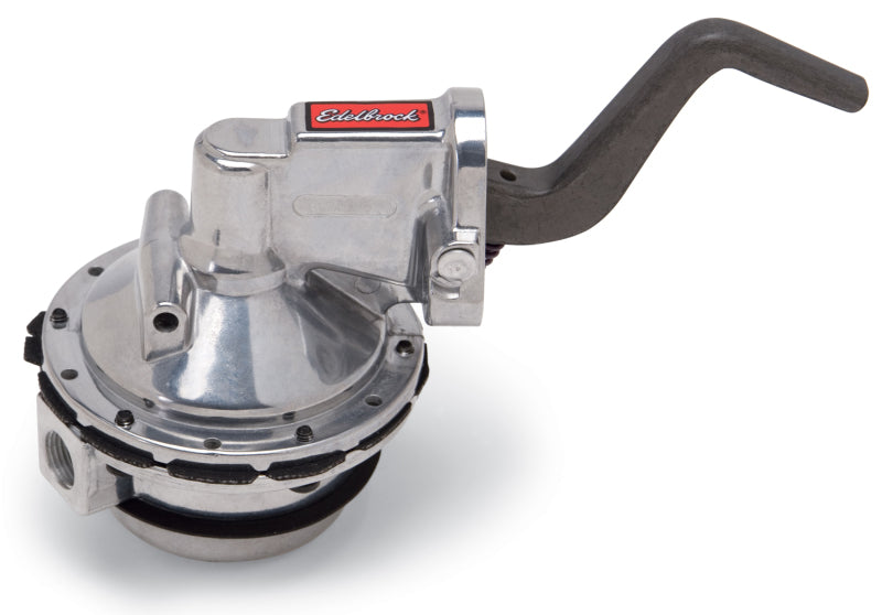 Edelbrock mechanical fuel pump for Pontiac V8, street performance RPM design, 110 GPH gas-only engine part with metal body