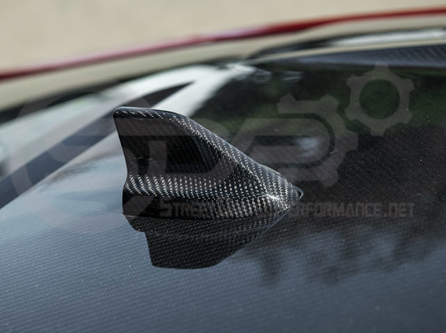 2024-Up Ford Mustang S650 | Carbon Fiber Tape-On Roof Shark Fin Antenna Cover