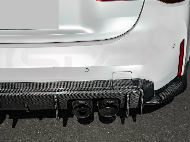 2021-PRESENT BMW G82/G83 M4 | 3D STYLE CARBON FIBER REPLACEMENT 3PCS REAR DIFFUSER APRON