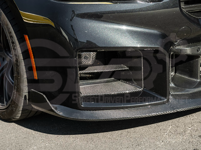 2023-Up BMW G87 M2 | TR Style 3PCS Carbon Fiber Front Bumper Splitter Lip Ground Effects