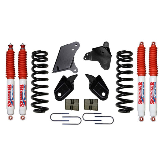 Skyjacker 6-inch lift kit for 1980-1996 Ford F150 2WD with 4H70 transfer case showing lifted suspension components.