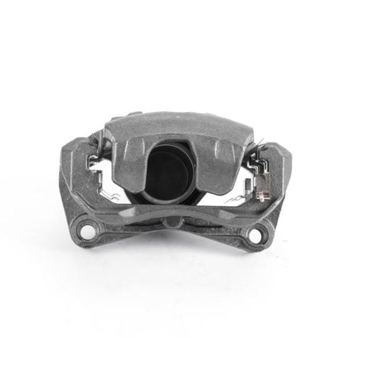PowerStop front left OE brake caliper with bracket for 2007-2010 Nissan Altima, showcasing the black metal caliper assembly.