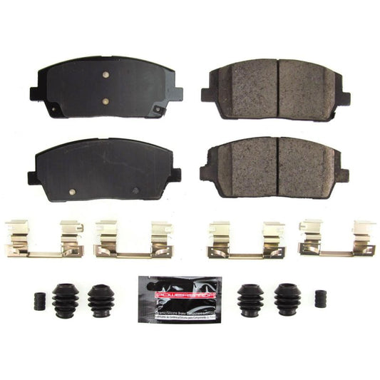 PowerStop Z23 Evolution Sport brake pads with hardware for 2020-2021 Hyundai Palisade front braking system.