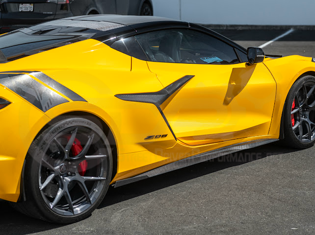 2023-UP CHEVROLET CORVETTE C8 Z06 & E-RAY | SDP PERFORMANCE TRACK STYLE SIDE SKIRTS ROCKER PANEL GROUND EFFECTS